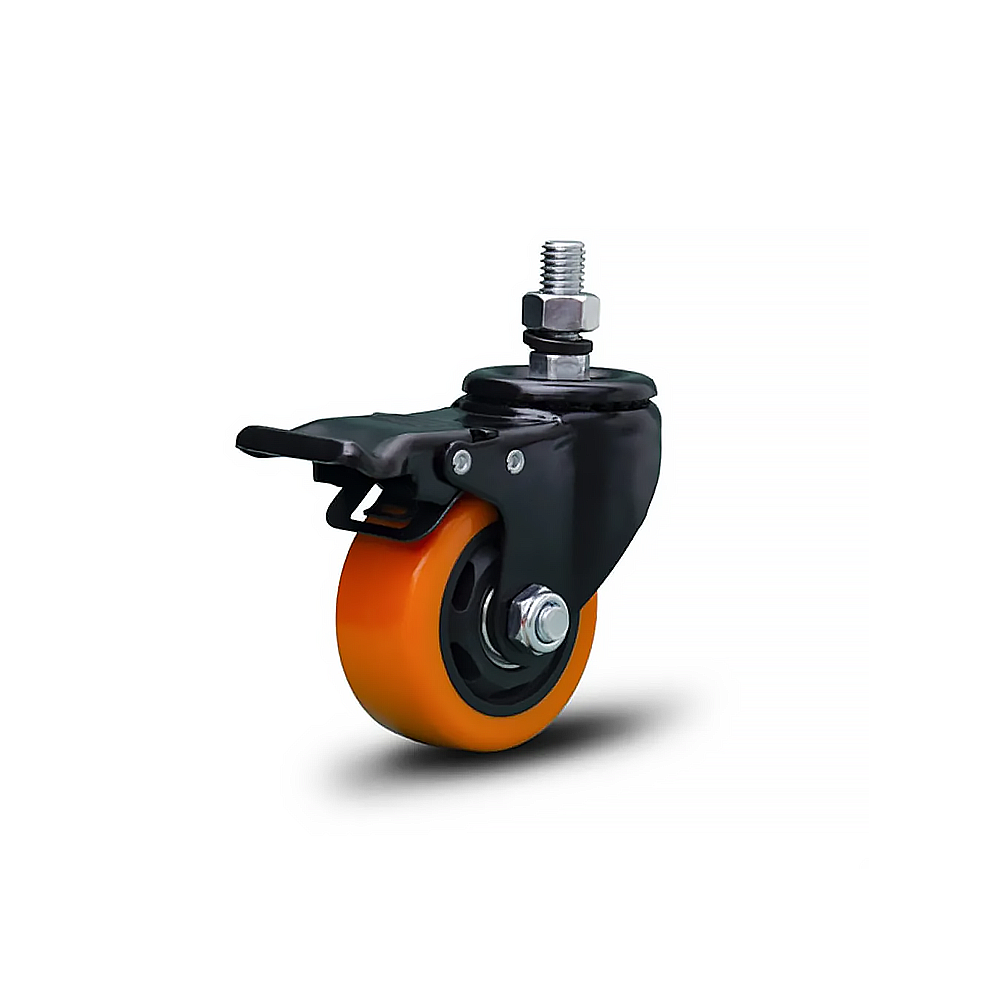 Rodizio Giratório Com Freio 70kg Com Chapa 6241 - Colson